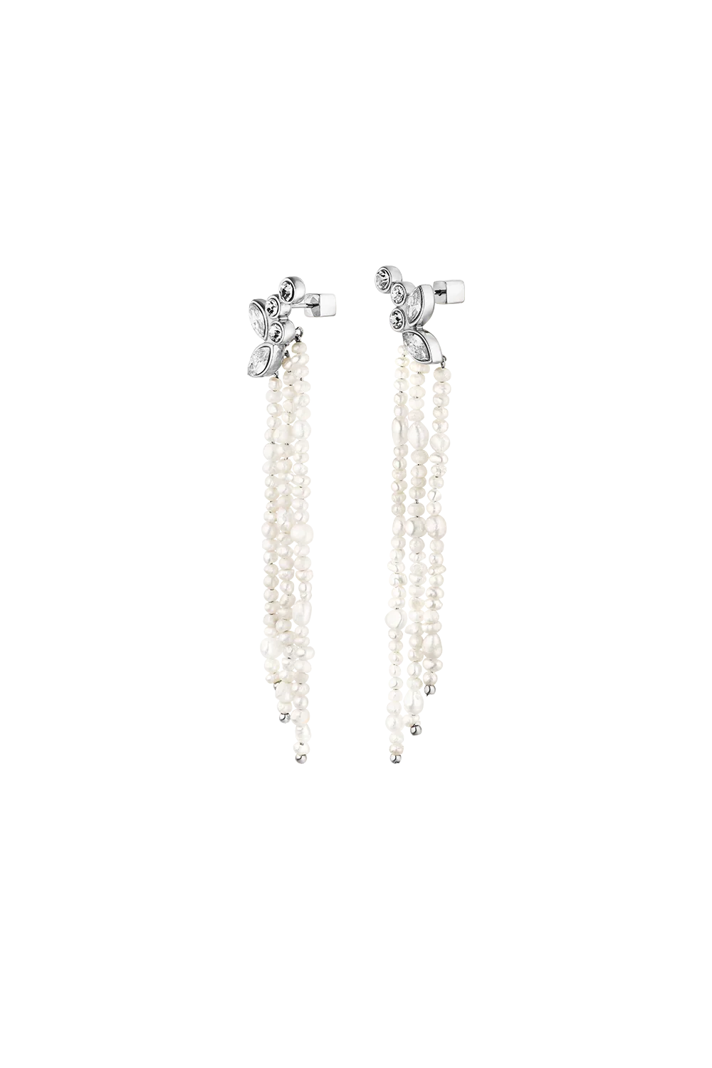 Adorn Earrings Pearl Tassel
