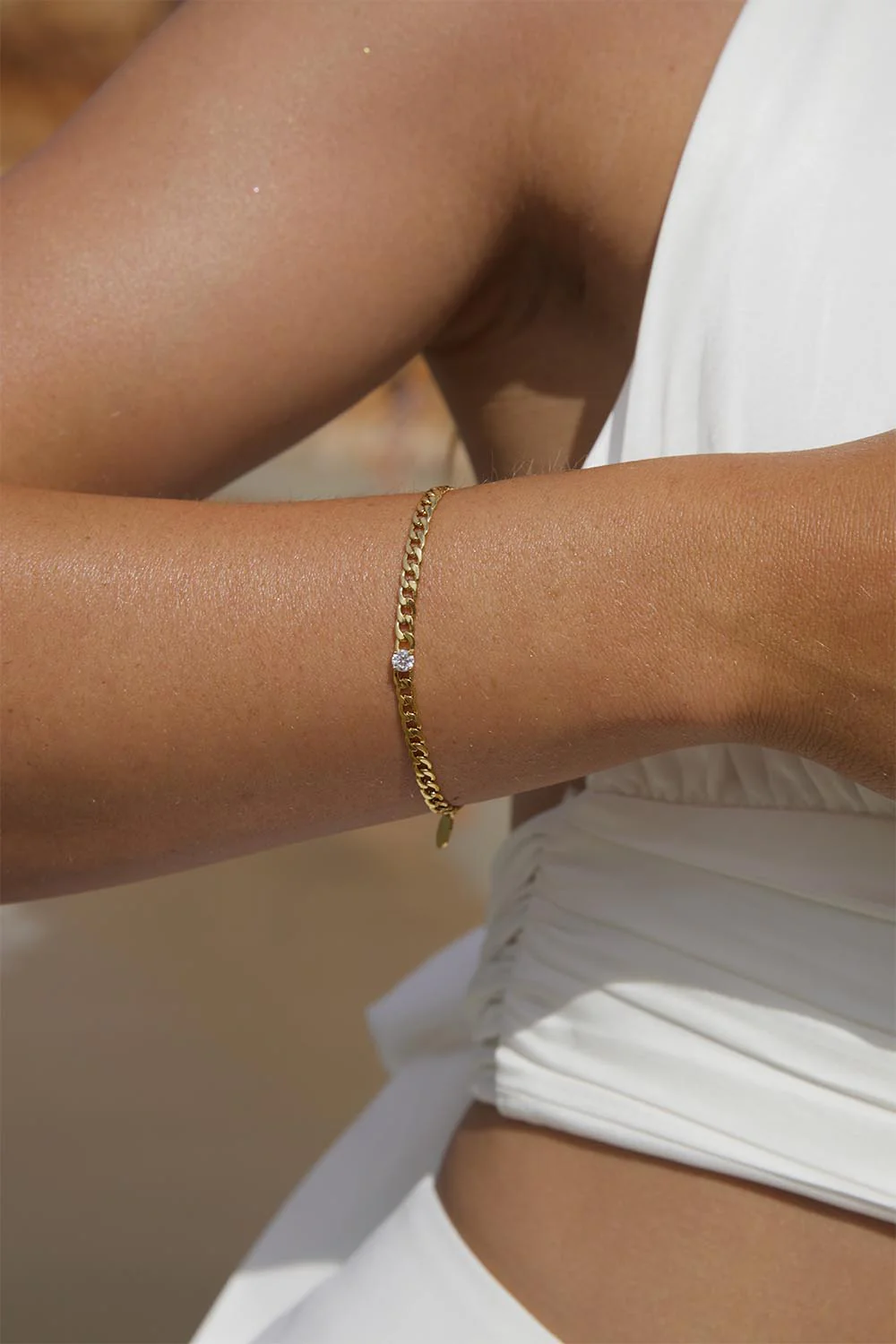 Brilliant Curb Bracelet - Image 2