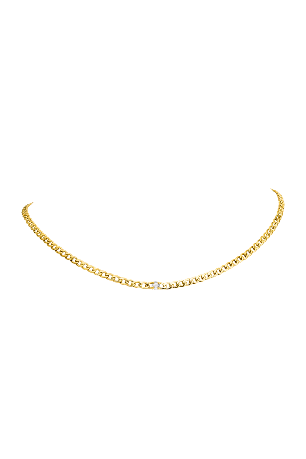 Brilliant Curb Necklace