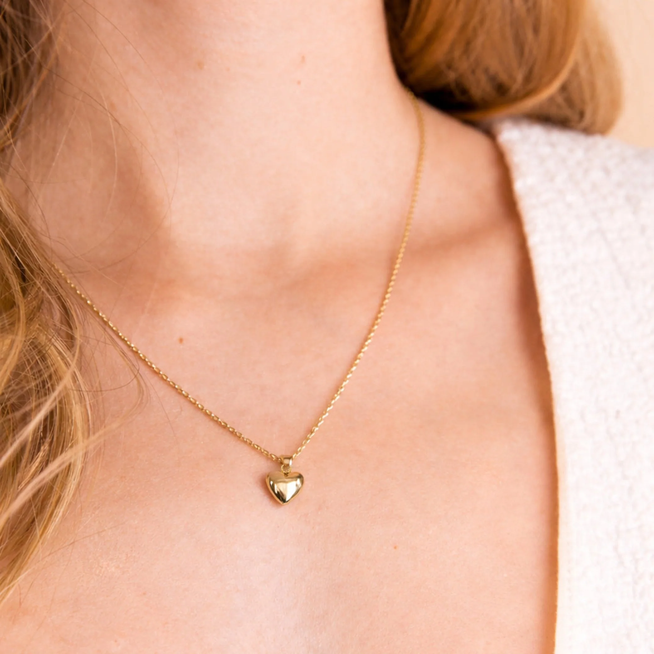 Bubble Heart Pendant Necklace - Image 2