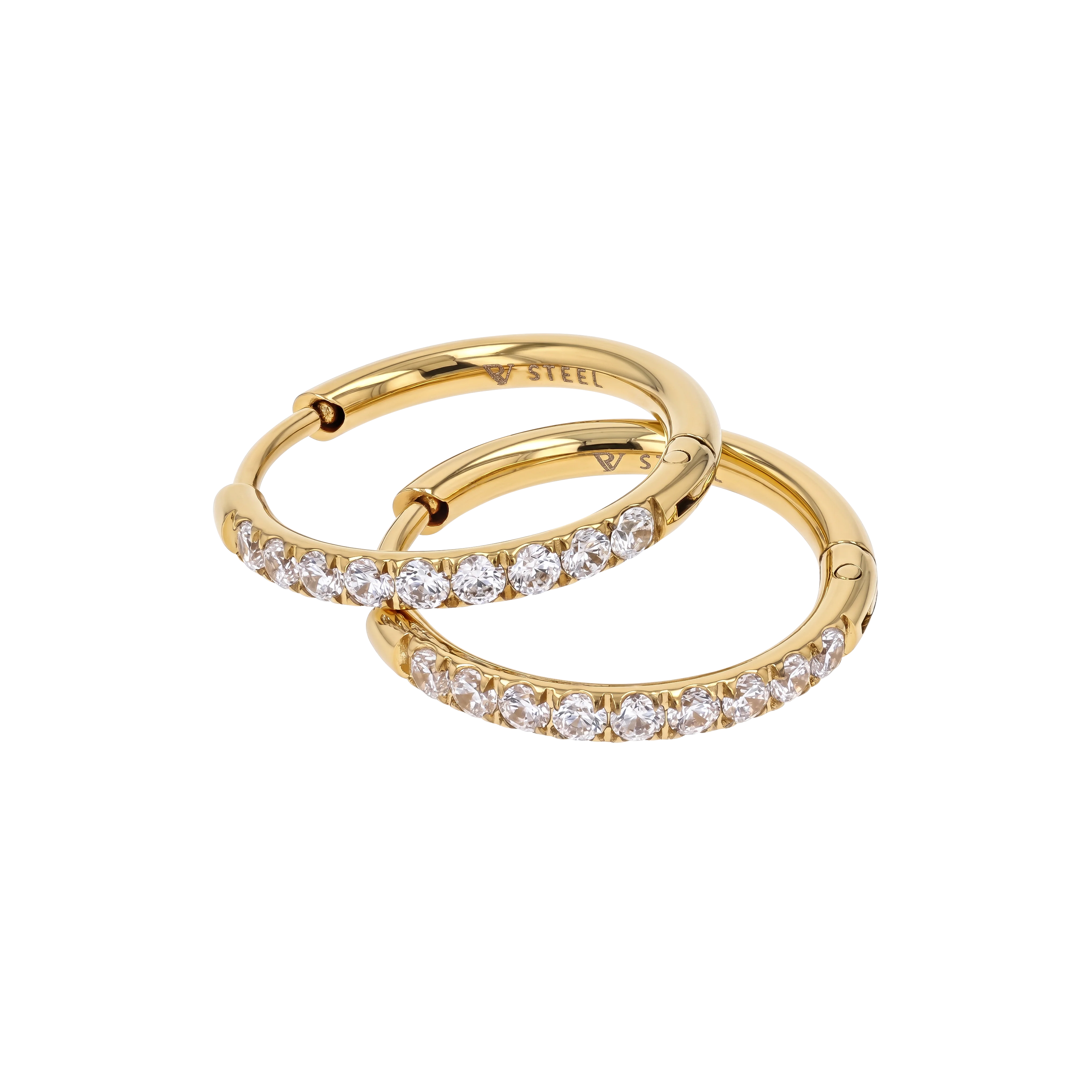 Classic Pave Hoops