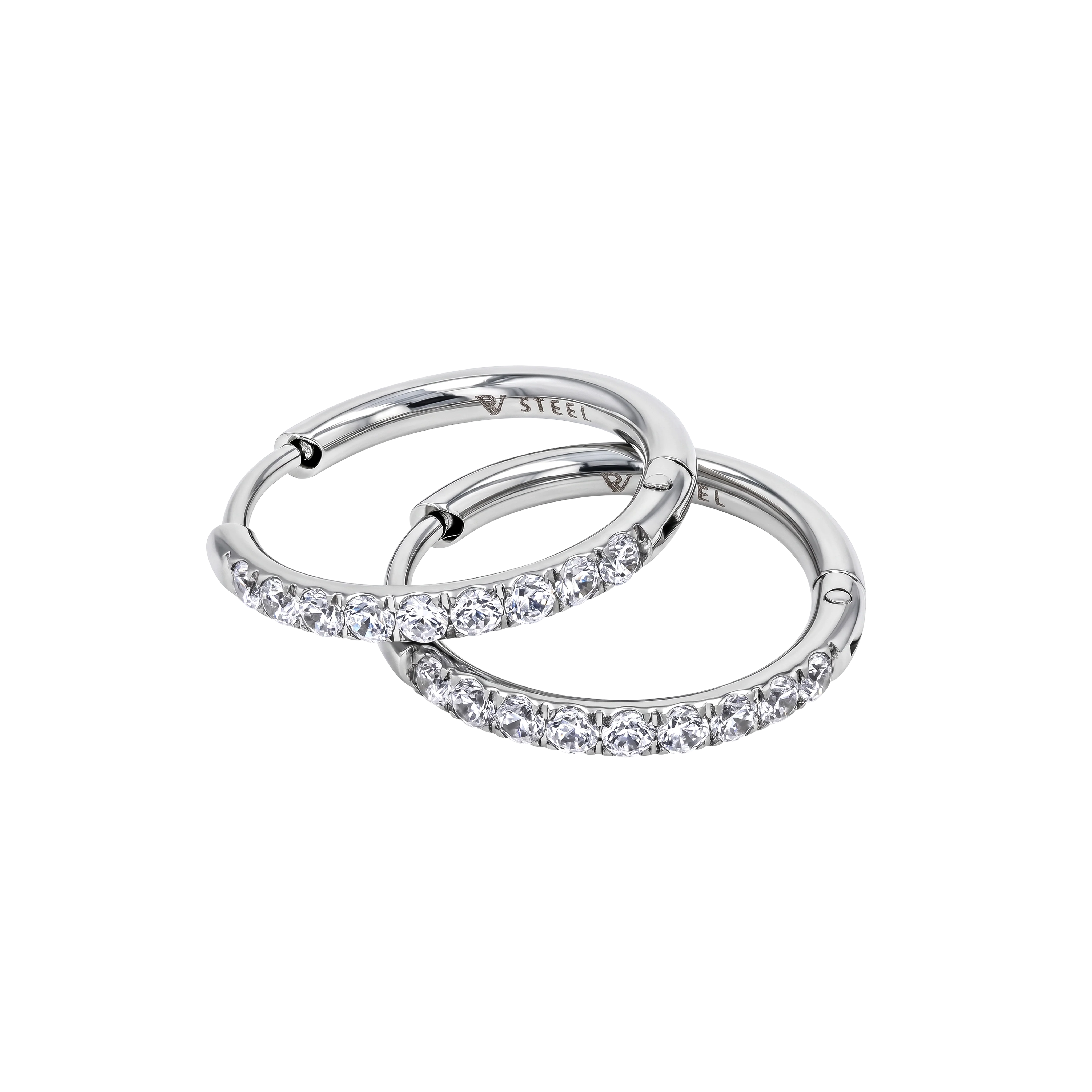 Classic Pave Hoops