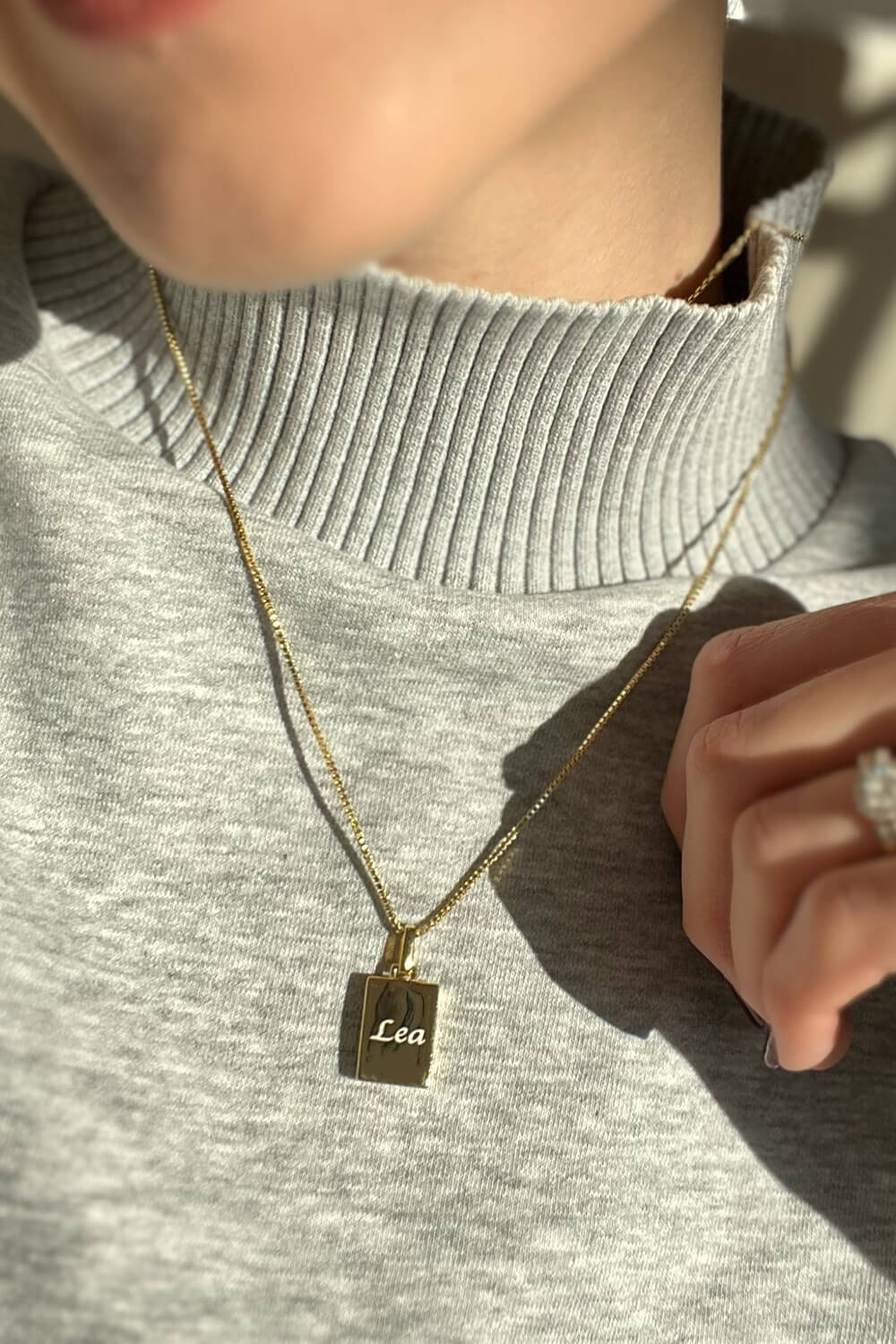 Engravable Locket Necklace - Image 5