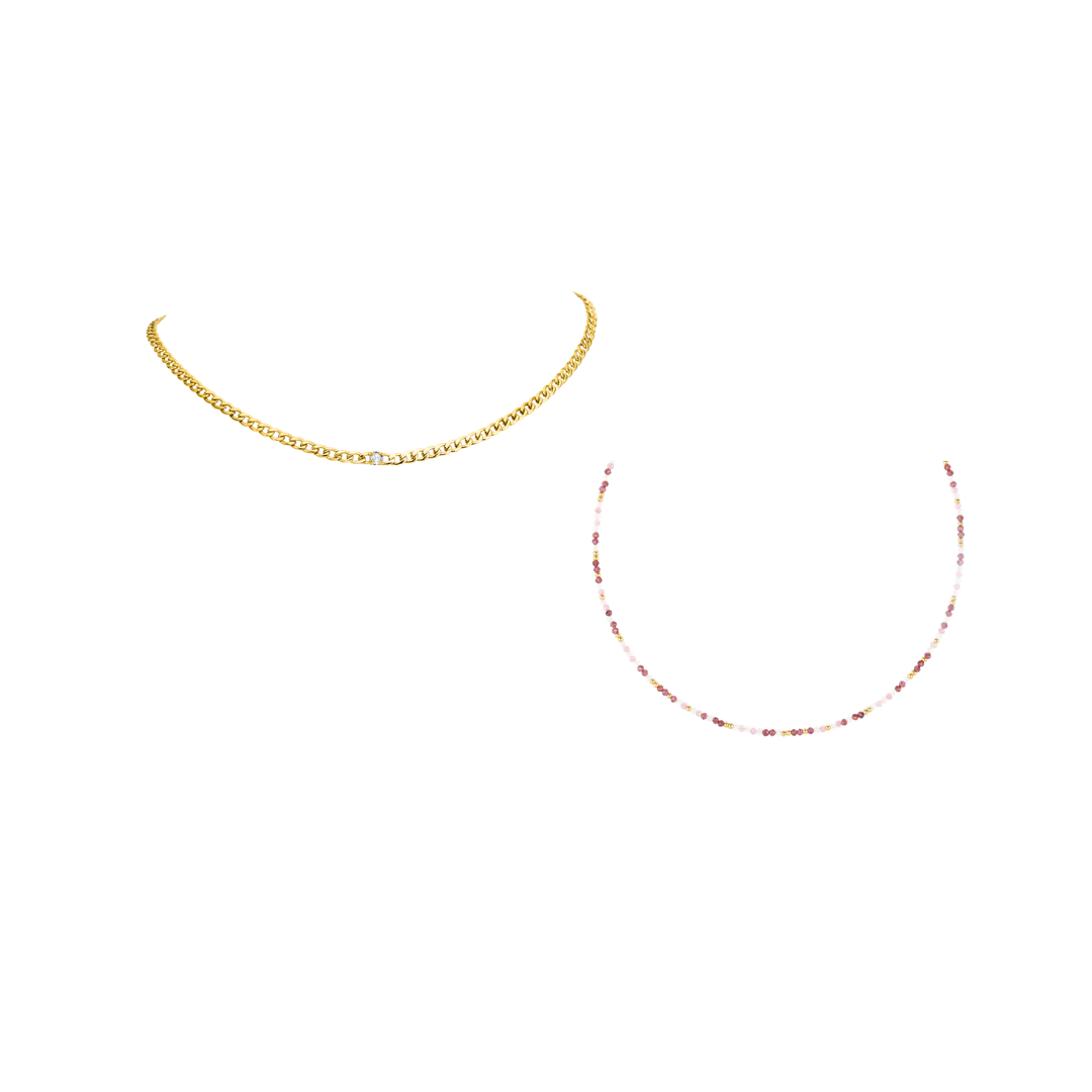 Everyday Necklace Layering Set Gold