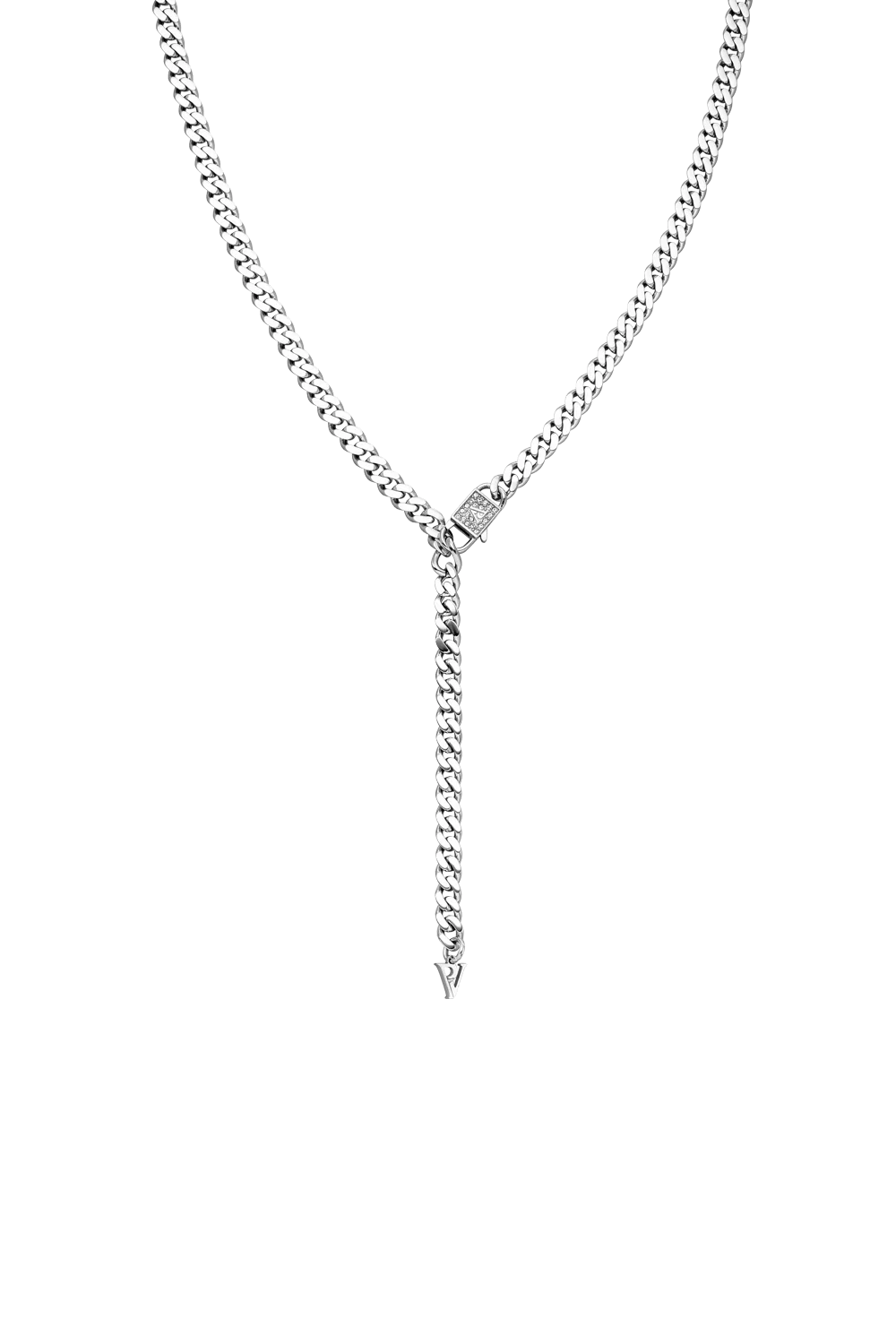 Link Pavé Y-Necklace