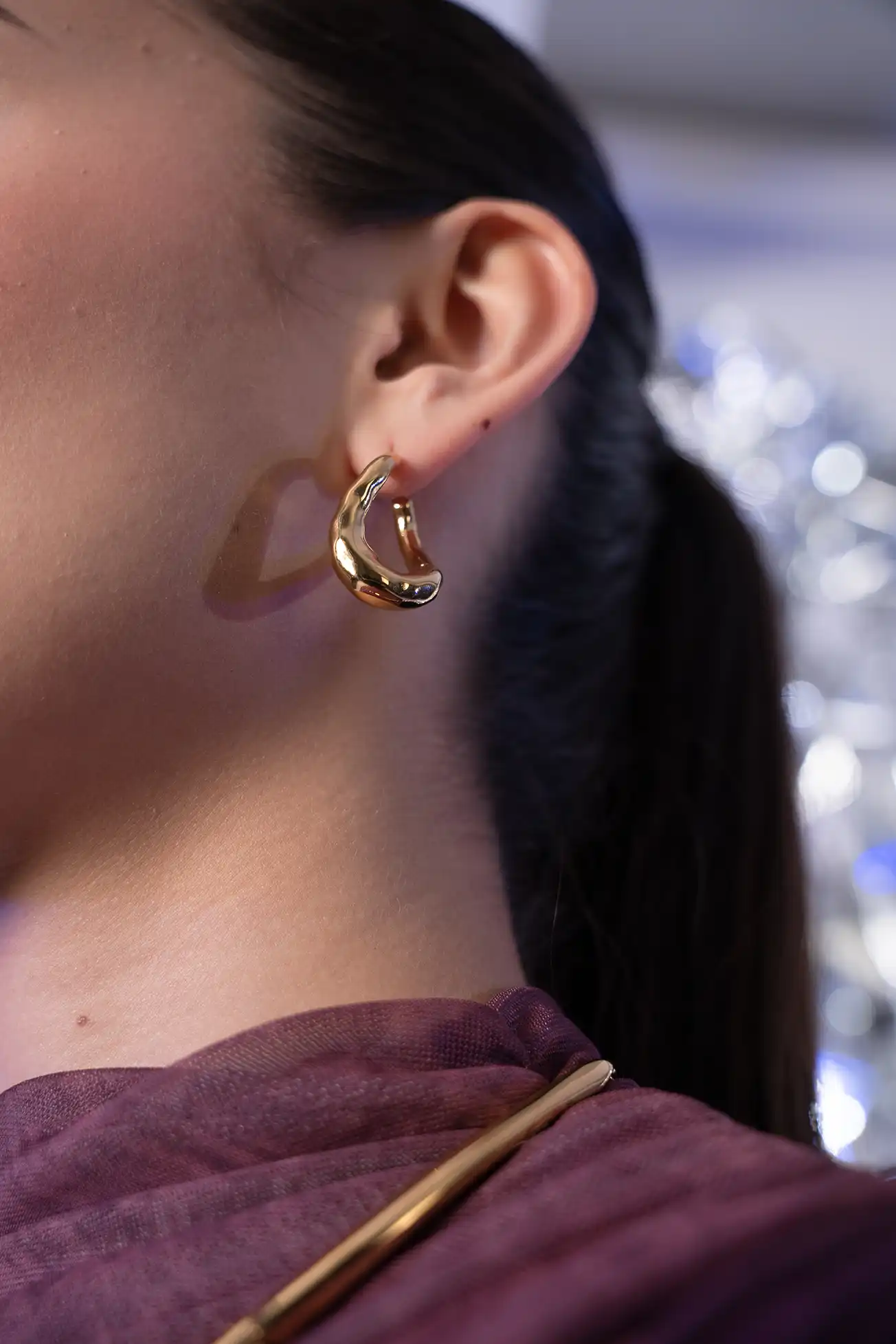 Molten Twisted Hoops - Image 4