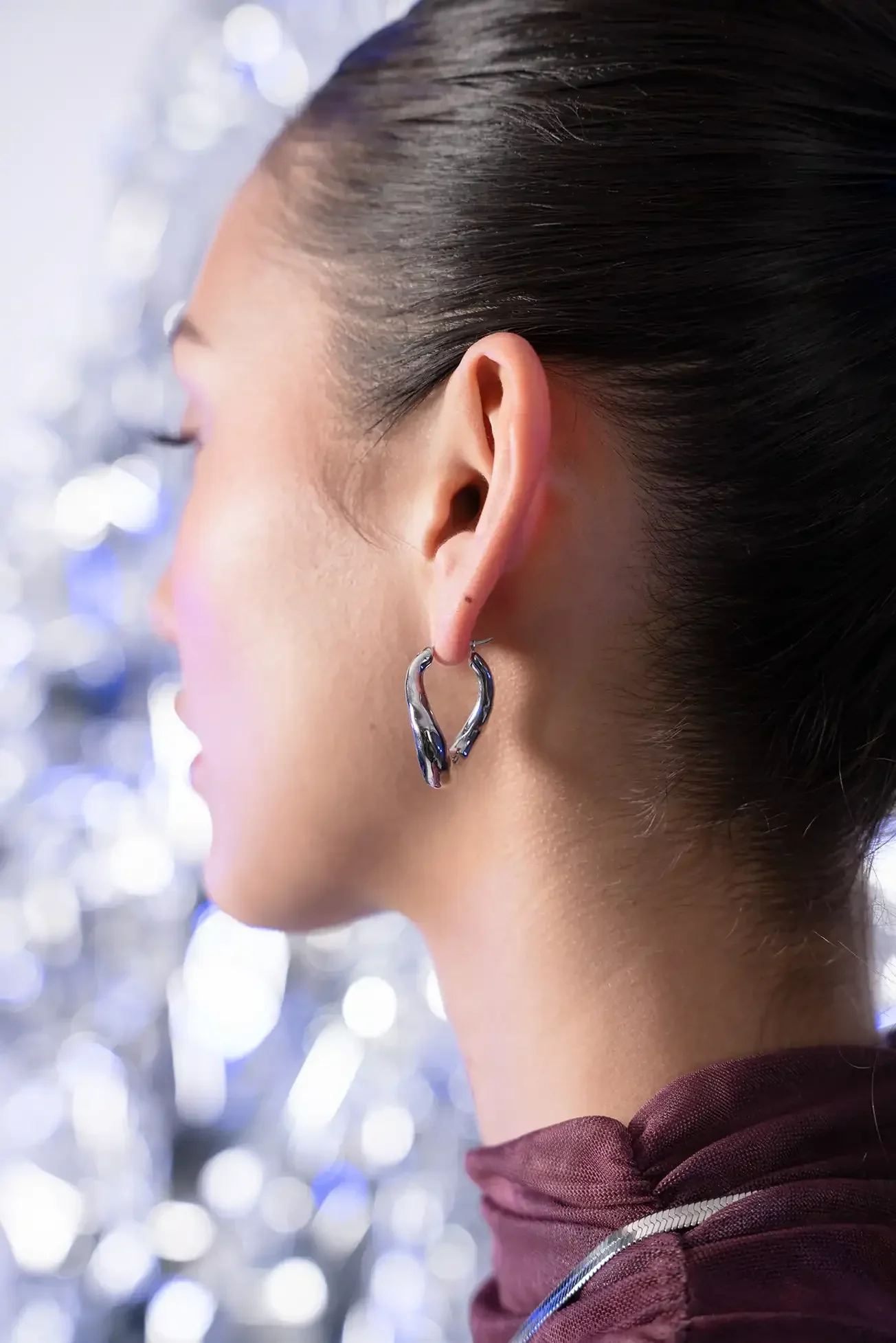 Molten Twisted Hoops - Image 3