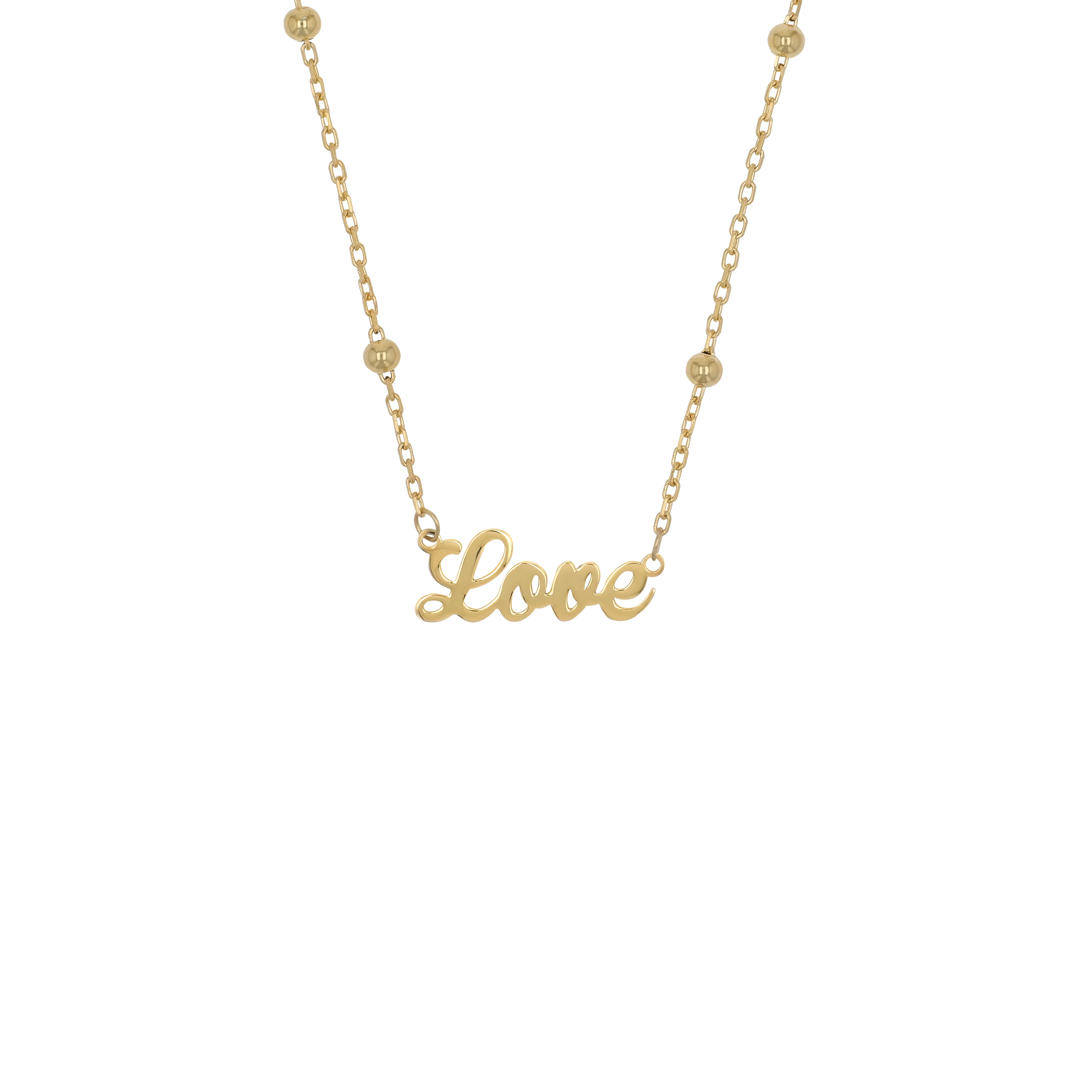 Name Necklace Curved