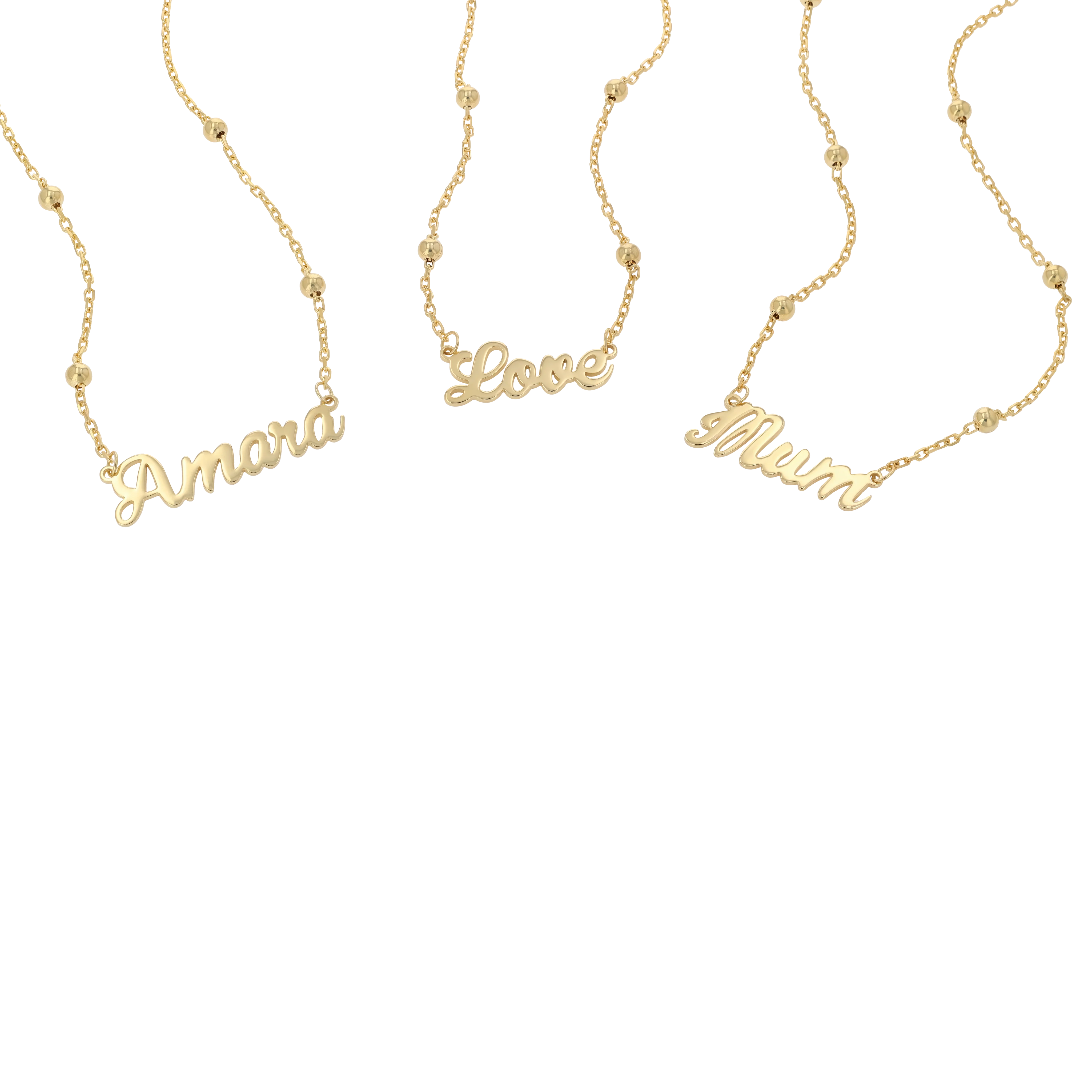 Name Necklace Curved - Image 5