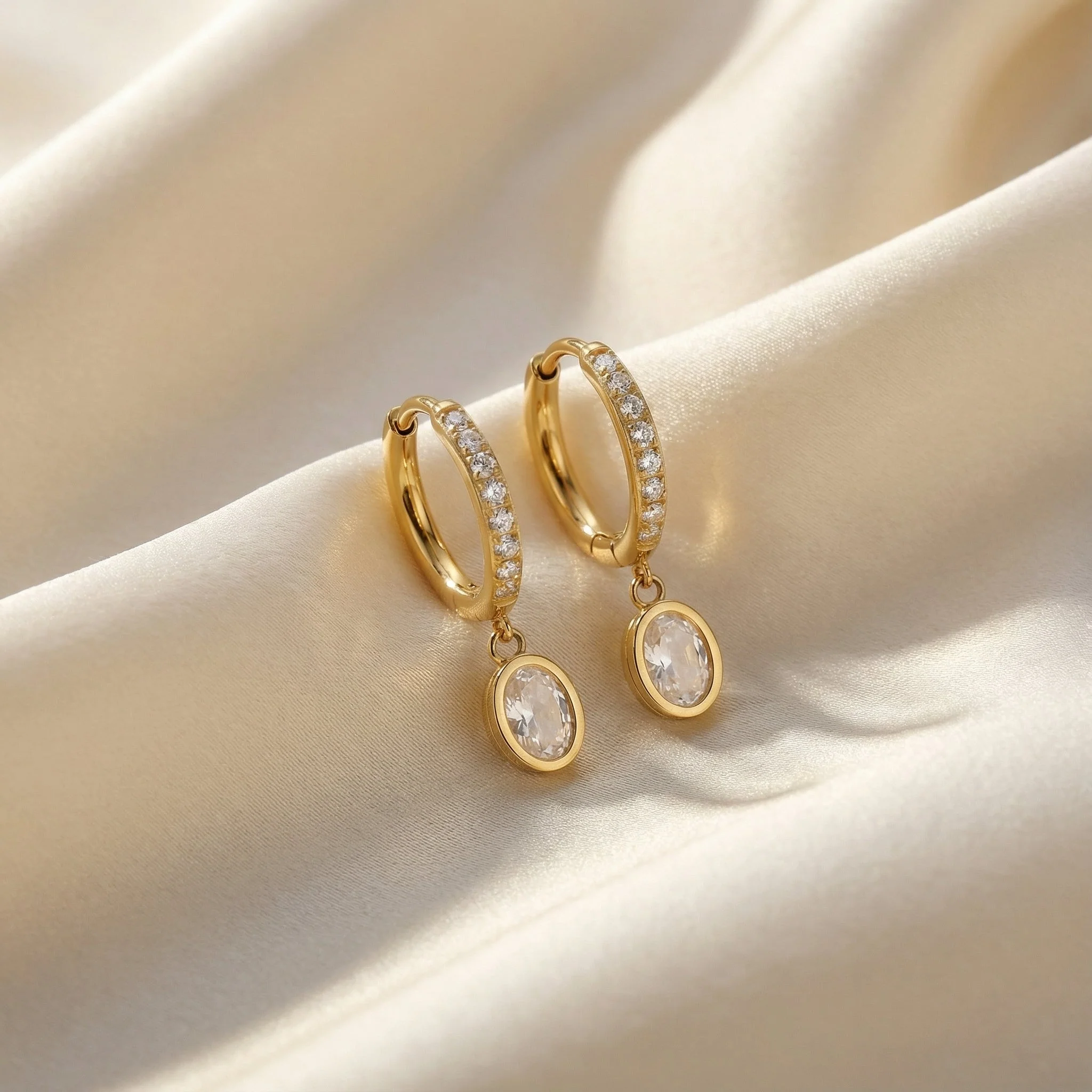 PV Sparkling Charm Hoops - Image 4