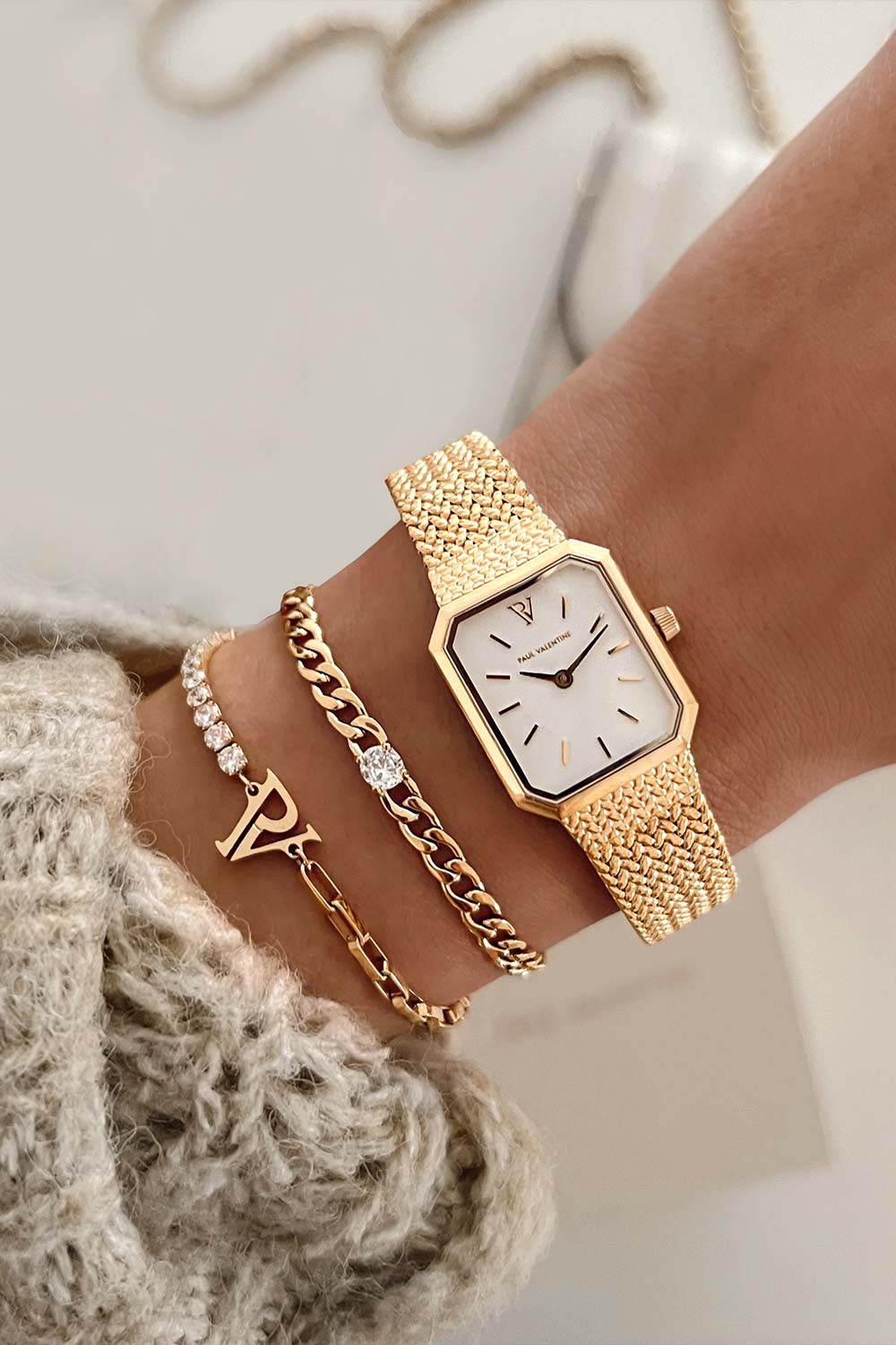 PV Tennis & Chain Bracelet - Image 4