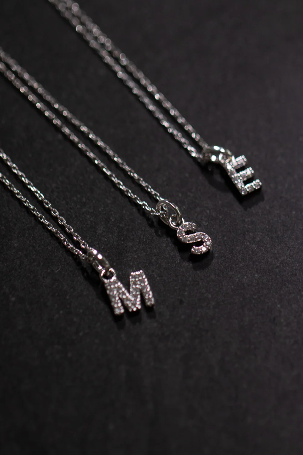 Sparkling Letter Necklace - Image 4