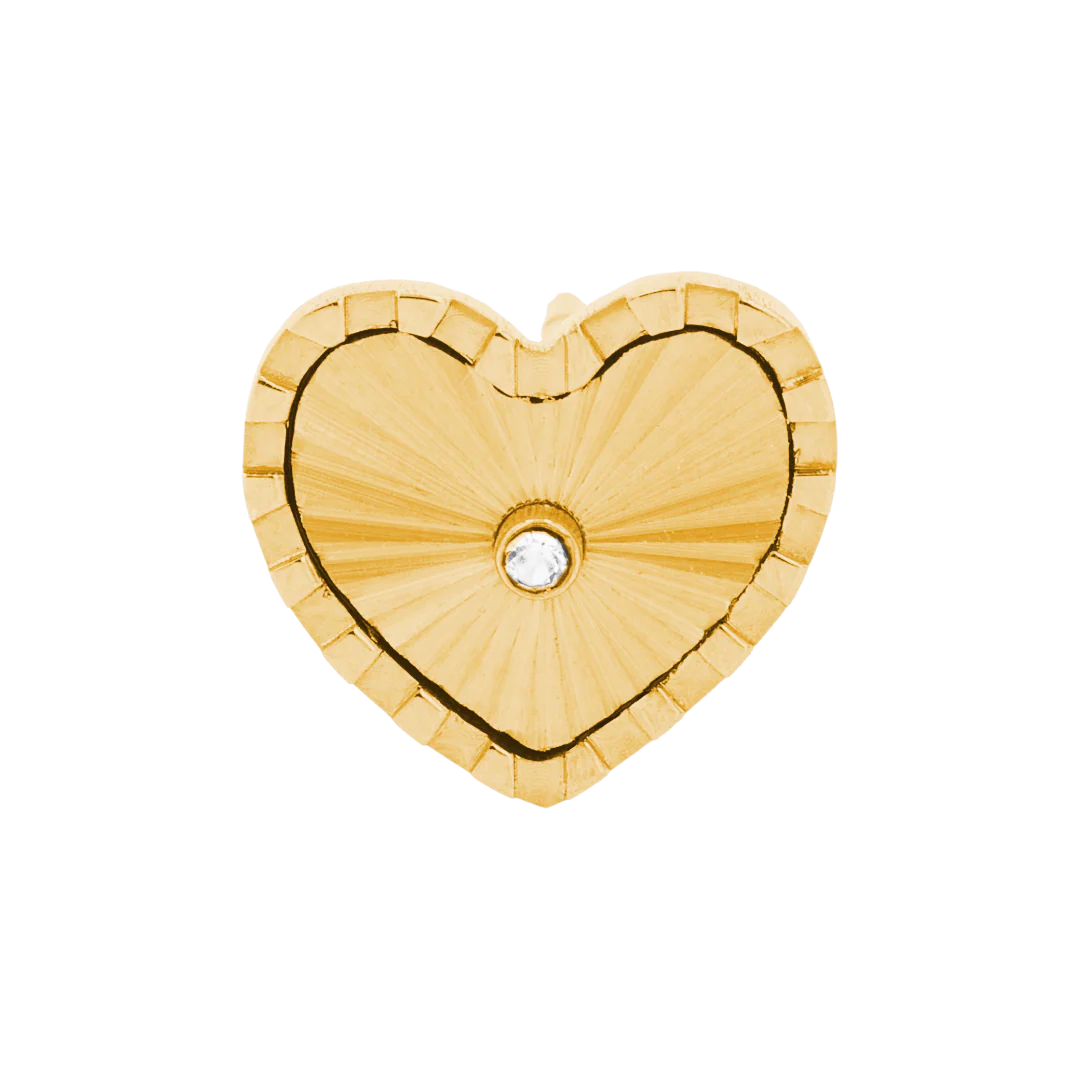 Sunray Heart Earstud - Image 3