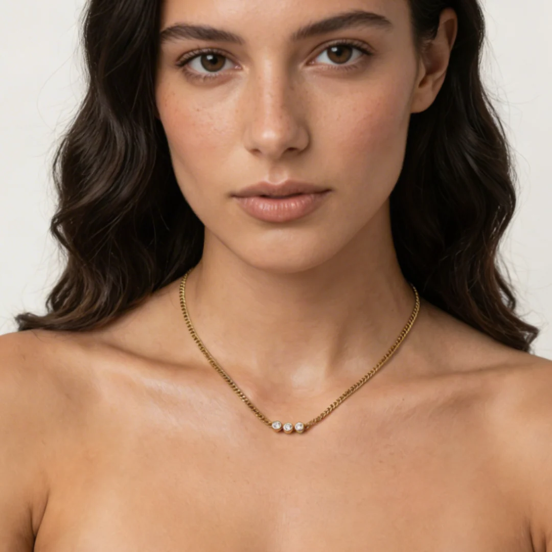 Trio Tennis Necklace - Image 2