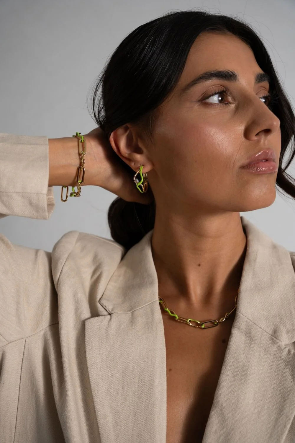 Wave Rush Enamel Hoops - Image 3