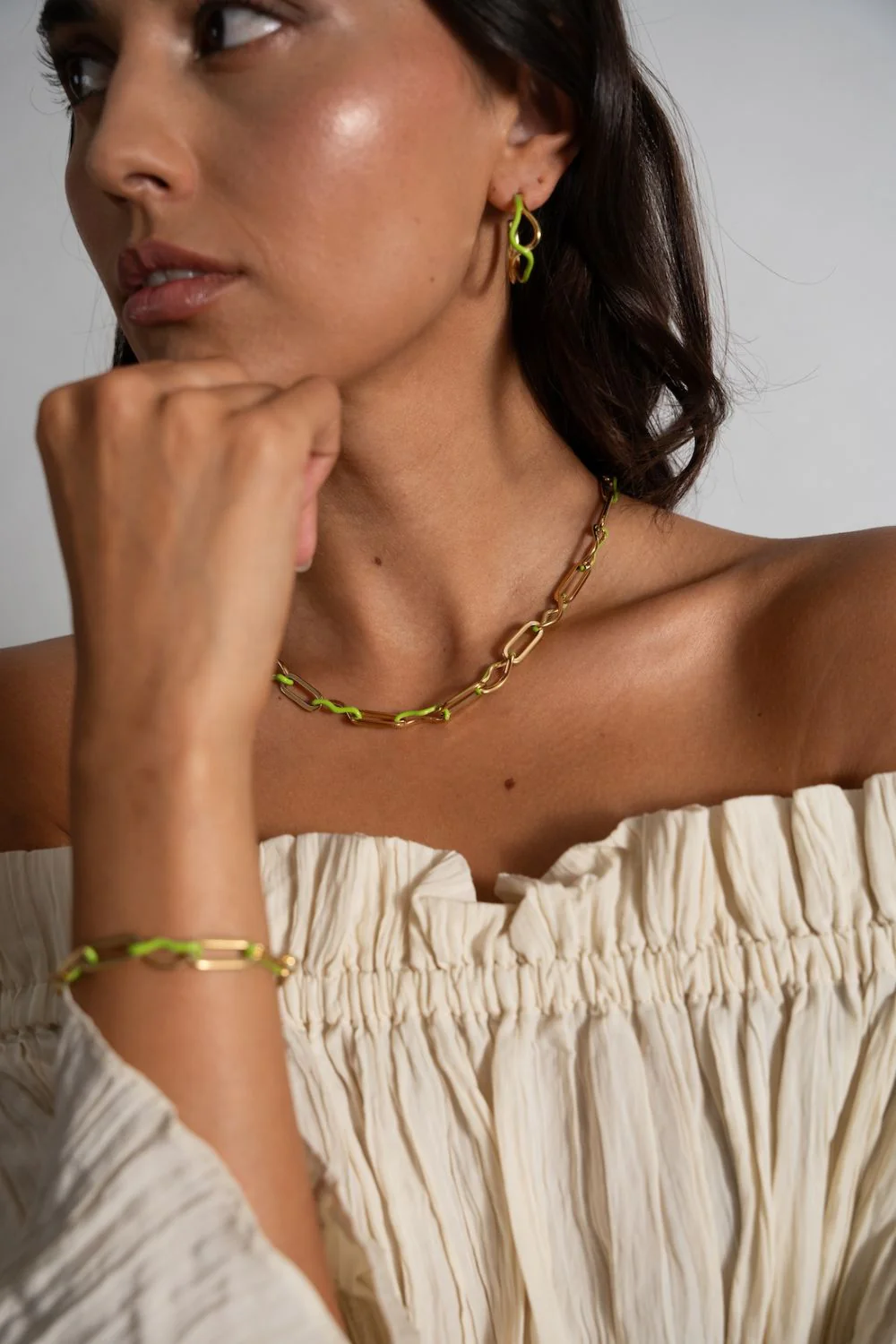 Wave Rush Enamel Necklace - Image 3